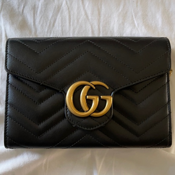 XxSOLDxX. Gucci marmont wallet on chain - Picture 1 of 6